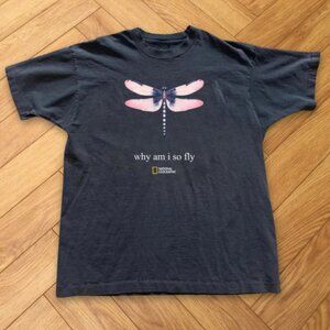 Black - National Geographic dragonfly t-shirt